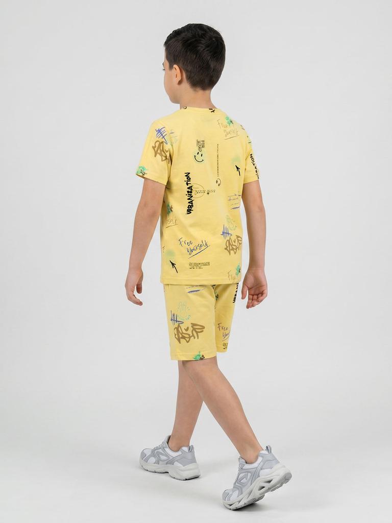 Monte Carlo Boys Regular Fit Printed Coordinate Set