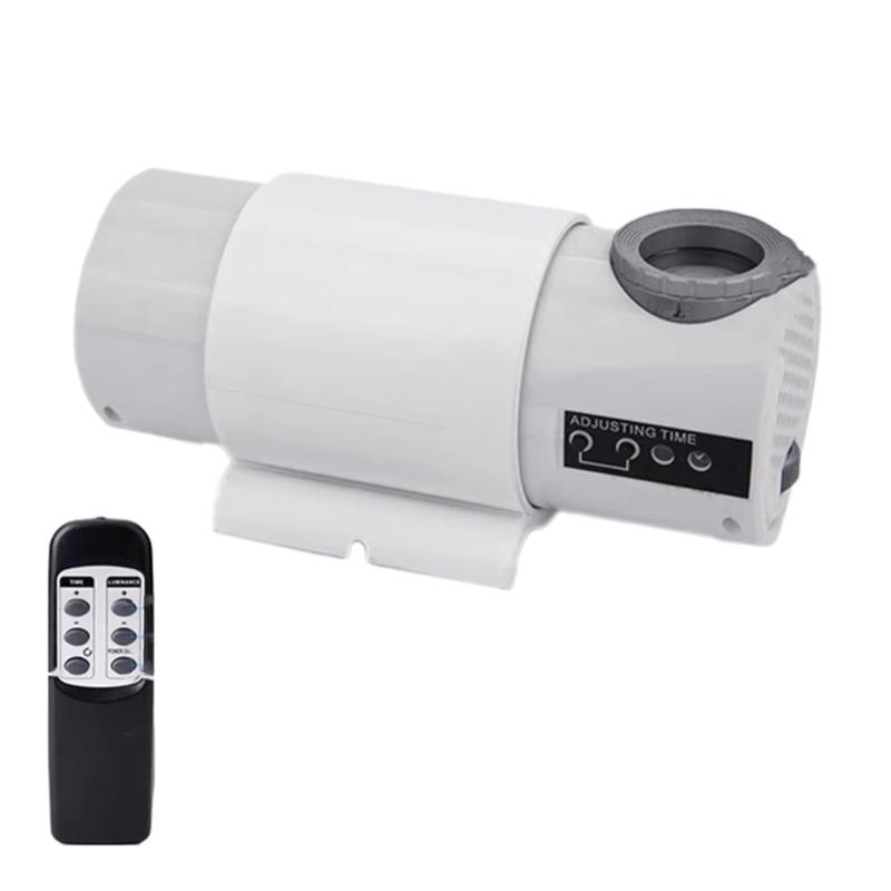 Multifunctional Analog LED Projection Lamp with Roman Numerals Electronic Clock Face with Remote Control and Color Slide белый