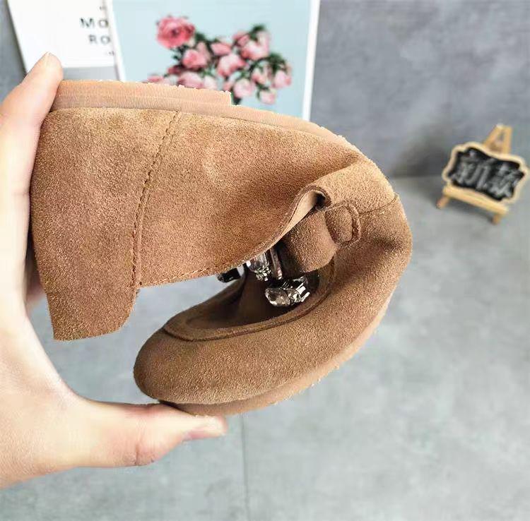 2025 Spring Women's Retro Suede Soft Sole Loafers - Versatile Round Toe Flats