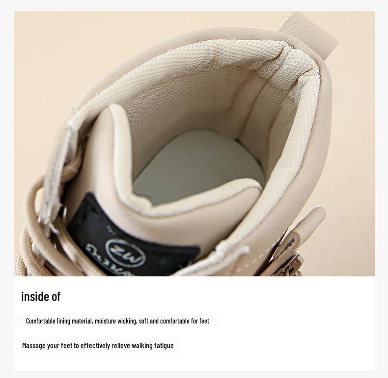 Women's 2024 High-Top Non-Slip Thick-Soled Snow Boots: Autumn/Winter Casual Outdoor Motorcycle Shoes