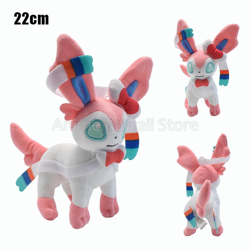 Kawaii Mimikyu Eevee Peluche Giocattolo Peluche Pokemon Evoluzione Umbreon Flareon Jolteon Glaceon Vaporeon Sylveon Espeon Bambole Peluche
