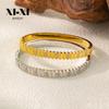 Retro European-American Luxury Stainless Steel Buckle Bracelet