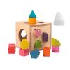 1 Set Wooden Shape Sorting Box Preschool Learning Fine Motor Skills Geometry Block Matching Game Toddler Boys Girls Educational Shape Sorter Toy