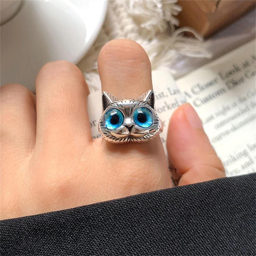 Women'S Cat Shaped Ring, Cool And Personalized Index Finger Ring, Fashionable And Versatile Animal Ring