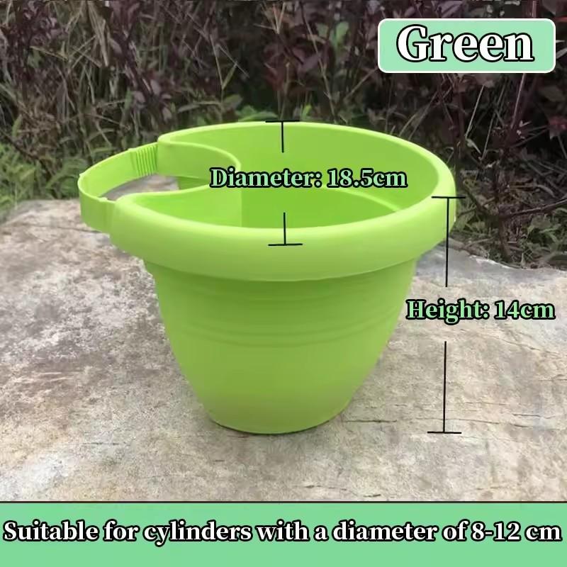 

Подвесная цветочная ваза креативная корзина хранение желоб водосточный желоб комнатный цветочный горшок полезный поручень подвесной горшок 18cm