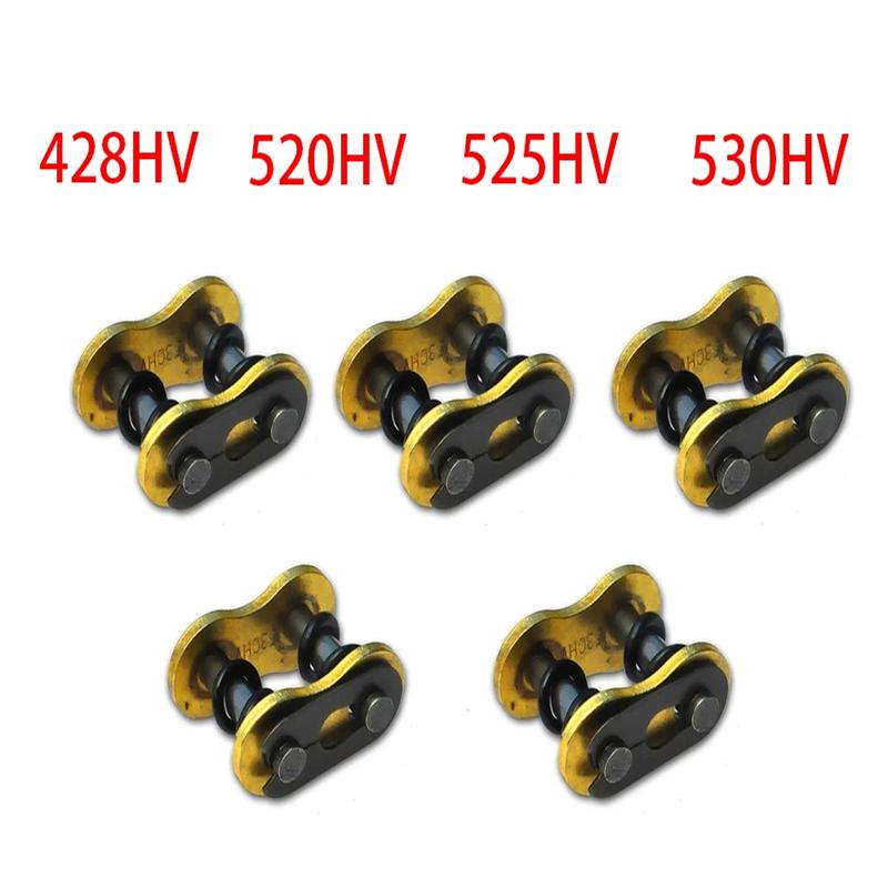 Motorcycle Chain Buckle Ring Link 428 520 525 530 Heavy Chain Connecting Connector Master Joint Link with O-Ring Chain Lock