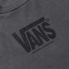 Vans Letter Pattern Vintage Comfortable Long Sleeve T-Shirt Unisex Tops Black VN000M2ZBLK