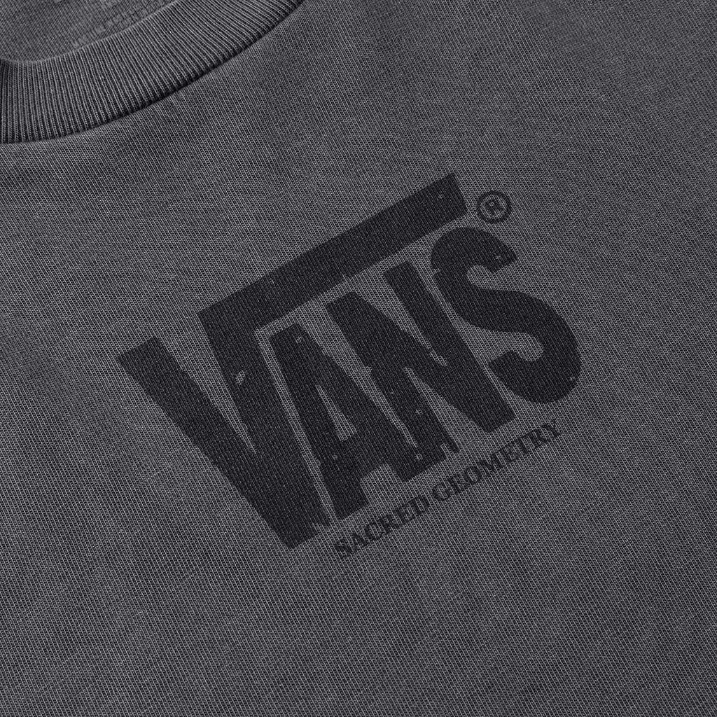 Vans Letter Pattern Vintage Comfortable Long Sleeve T-Shirt Unisex Tops Black VN000M2ZBLK
