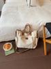 2026 Women's Large Capacity Canvas Tote: Versatile, Fashionable Handheld Shoulder Bag for Commuting