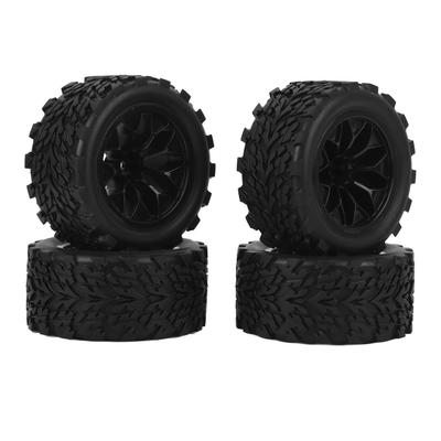 4PCS RC Car Wheels and Tires RC Rubber Tires Replacament for Traxxas 110 Remote Control Cars