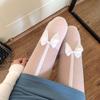 Spring/Summer Sheer Black Faux Sling Bow Thigh-High Socks