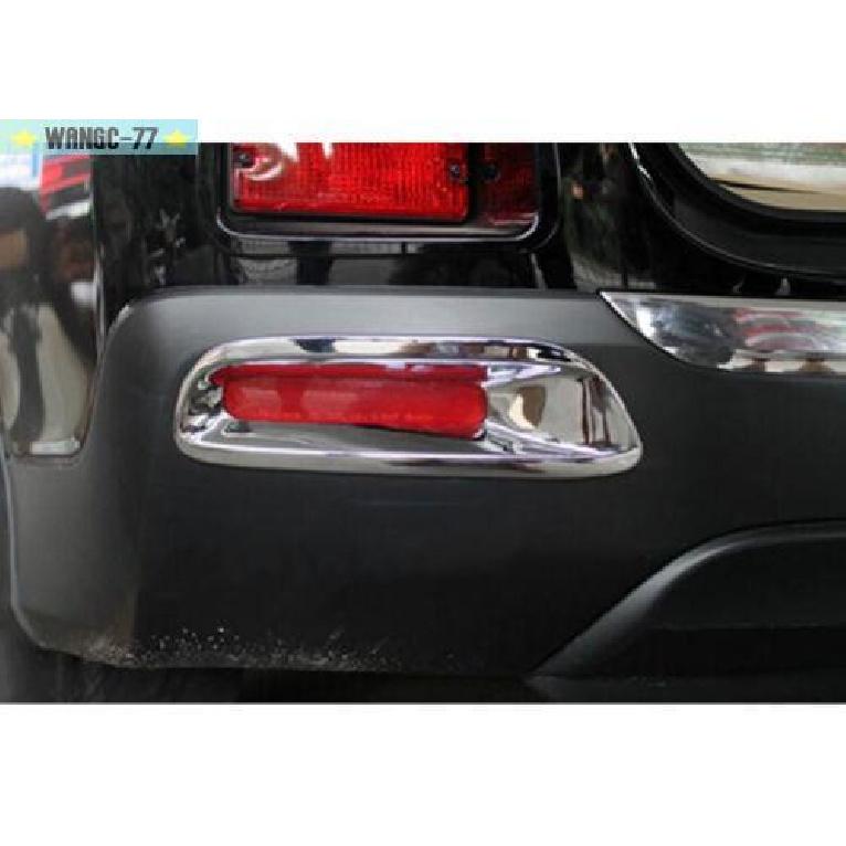 Chrome ABS Rear Fog Light Lamp Cover Trim 2pcs For Toyota Highlander 2011-2013