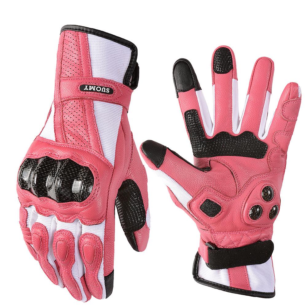 Men s and women s motorcycle racing riders, full-finger gloves, electric vehicle thermal protection, four-season personality XS