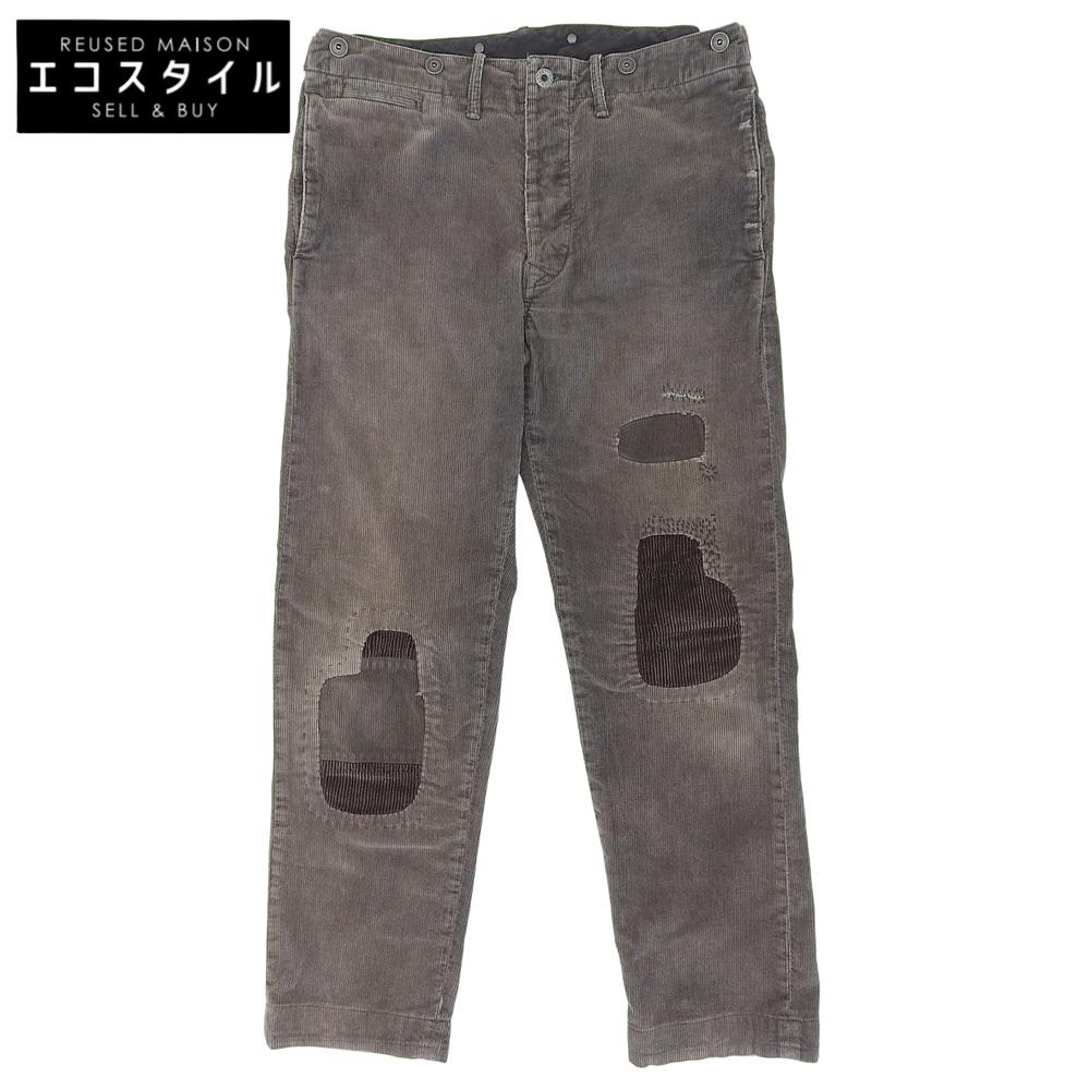 RRL Men's Brown Corduroy Patchwork Pants, Size 32x30 Bottoms 32x30 BrownUsed