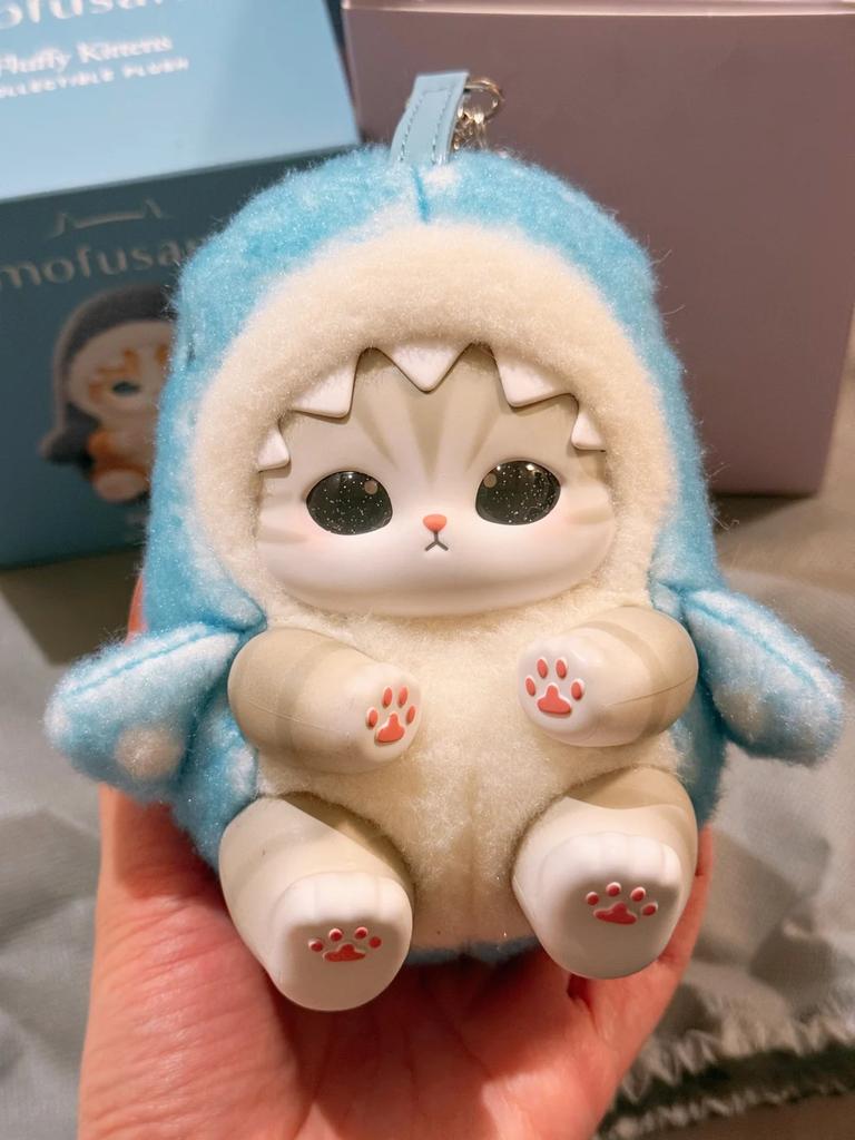 New Cute Cat Sparkling Shark Cat Series Blind Box Vinyl Plush Bag Decorative Surprised Box Girl Christmas Birthday Holiday Gift
