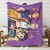 Blanket Print K - Pop Demon Hunters Flannel Blanket Latest Fashion Pop Girl Group