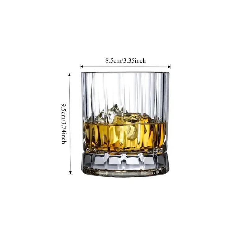 1pcs Fashionable Whiskey Glass Creative Juice Drinking Glasses Household Transparent Beverage Cup Party High End Brandy Glass