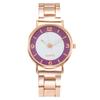 Dames met diamanten bezaaid lichtgevend retro dameshorloge met quartz horloge