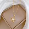 Titanium Steel, Colorful Sea Stars, Light Luxury Temperament, Gorgeous Diamond Necklace, Female Versatile Collarbone Chain, Titanium Steel Chain