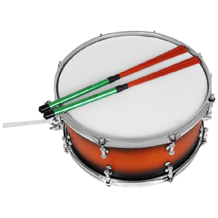 1Pair Professional Nylon Drumsticks Brushes Replacement Retractable Wire Brush Rod Drum Sticks Brush Easy To Use