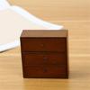 Dollhouses Furniture 1/12 Scale Wooden Display Cabinet Sideboard Model for Miniature Project Decoration and Collectors