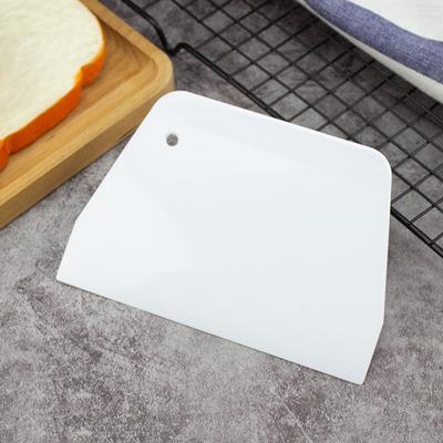 Aomily Langlebiger Trapezschaber-Spatel, Fondant-Kuchenteig, Pizza-Werkzeug, Küchen-Multifunktions-Schneideklinge, Kunststoff-Kuchenwerkzeug, L/S