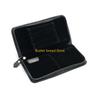 W89C Leather Fountain Pen Case Large Capacity Stationery Bag Pencil 3 Divided Slots Pen Bag Pen Holder for Students