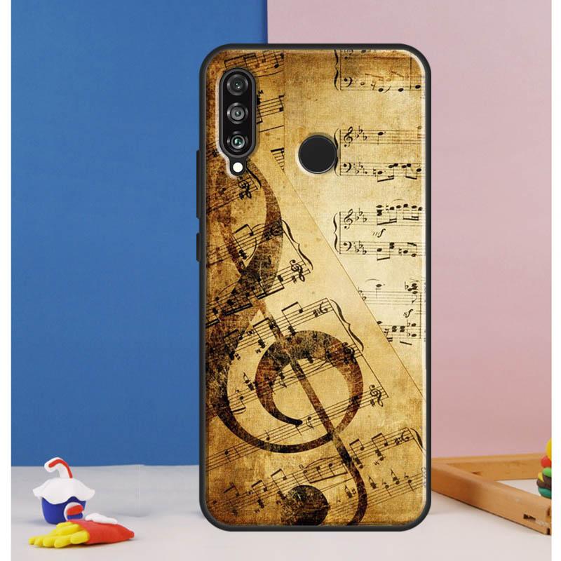 

Music Note Symbol Piano Case For Huawei Nova 12i 11i 8i 7i 12s Y73 Y70 Y90 Y60 Y72 Y61 Y91 9 10 SE P40 Lite P30 Pro Huawei Nova 11i