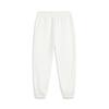 Li Ning Sports Lifestyle Series Solid Color Mid Waist Breathable Versatile Jogger Knit Sports Pants Women bottoms Off-White AKLV202-1