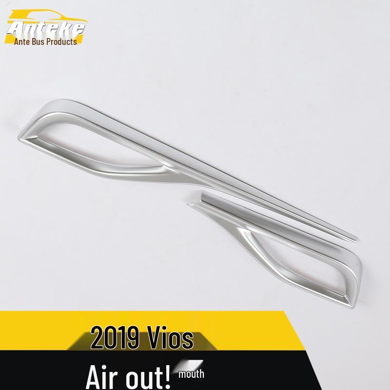 19 Vios Air Outlet Decorative Frame: Electroplated Cold Air Vent Trim Sticker