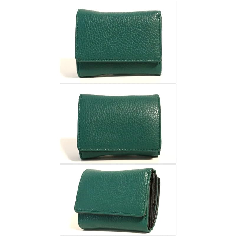 [Berkut] green trifold wallet men's Popularity genuine leather large capacity italian leather ladies compact trifold wallet mini wallet 1071040-F-130a