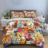Cute Colorful Animal Pattern Bedding Duvet Cover Set  (1*Duvet Cover 2*Pillowcases, without duvet insert)