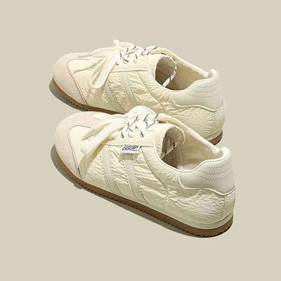 Leather Retro Women's Shoes Spring and Summer New Flat White Shoes Casual Sports Versatile