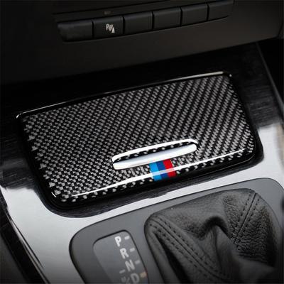 Kohlefaser Innenraum Auto Aufbewahrungsbox Panel Zierleistenabdeckung Aufkleber Für BMW E90 E92 E93