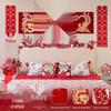 Dragon & Phoenix Wedding Room Decorations: Festive Wall Streamers Set for Bedroom & Living Room Celebration