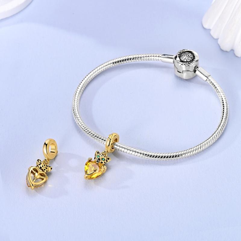 New Copper Two Tone Golden Sunflower Lucky Stars Charm Compatible With Bracelets Necklaces Sun Moon Diamond Charm Jewellery Do It Yourself