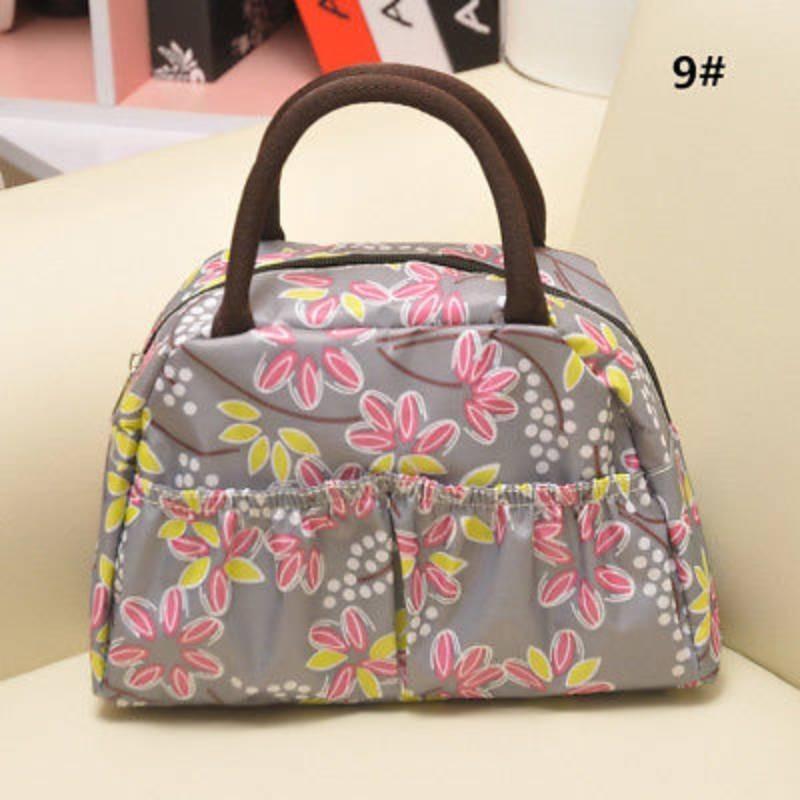 Handbag Ladies Spring Bento Fashion Casual Fine Print Practical Strap Double