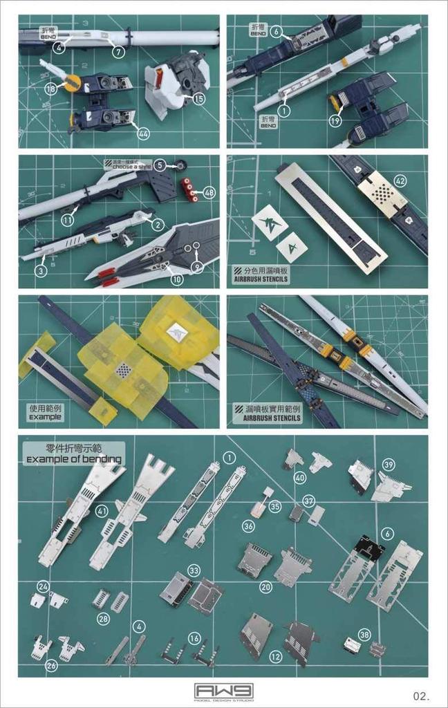 RG HG MS Modification Metal Parts Counterattack Nu 1/144 Detail-Up High-Quality (RG 1/144 Char's RX-93 Gundam) [Used]