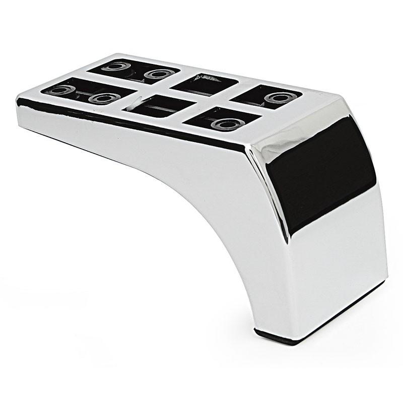 Q&Q FABRICACIÓN EUROPEA - PATA PLASTICO DRAKA 70x145 H83mm CROMO NO ES PINTADA. RECUBIERTA LAMINA CROMO.