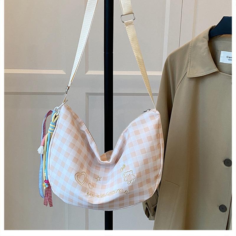 Retro Plaid High-quality Underarm Bag Women's Casual Commuter Shoulder Bag Daily Matching Casual Messenger Bag Tide