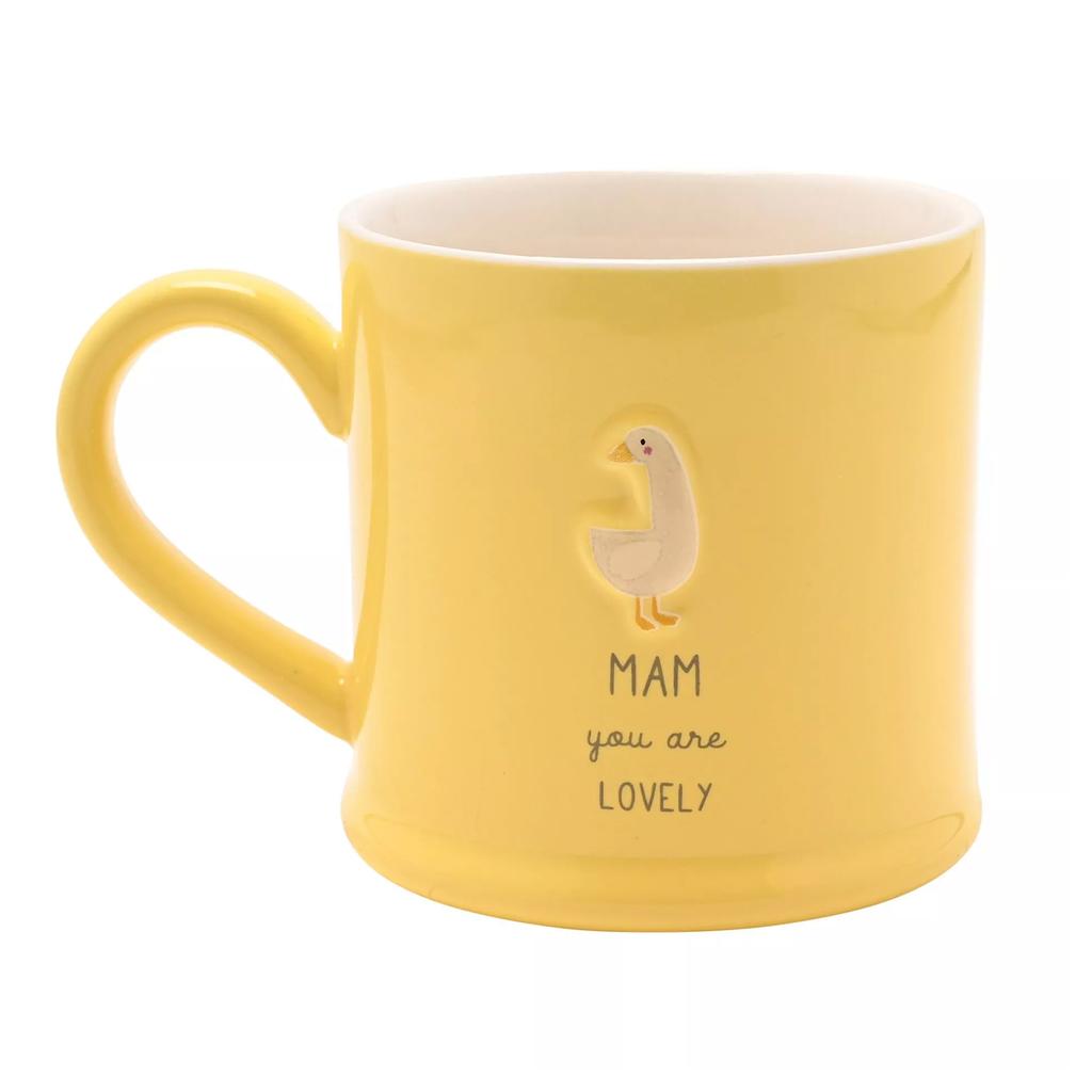 Celebrations Love Life Mam You Are Lovely Embossed Mug