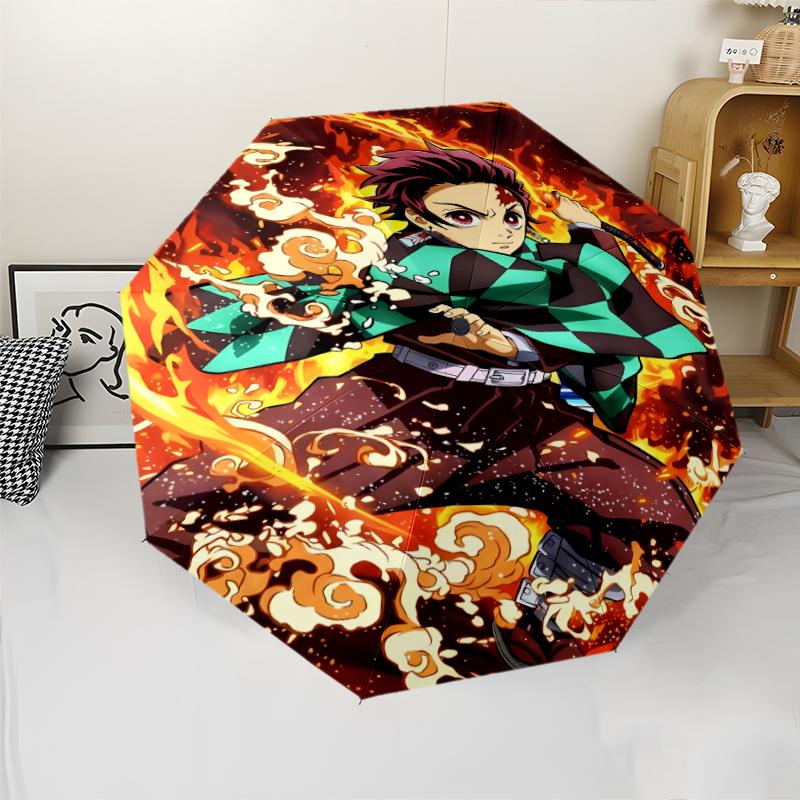 1pc Demon Slayer4 Umbrella, Sun Protection, And UV Shielding. It Has Eight Sturdy Ribs for Outdoor Use And Perfect Gift