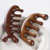 1pcs Golden Sandalwood Scalp Massage Comb Set Anti-Static Wooden Comb for Head Relaxation & Daily Hair Care