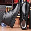 Mode Heißer Verkauf Handgefertigte Herren Stiefeletten Outdoor Herren Freizeit Lederschuhe Männliche Winter Plüsch Schneestiefel Freizeitspaziergang Motorradstiefel
