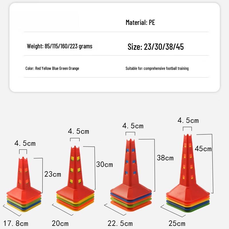 Square Basketball Training Marker Cone Set