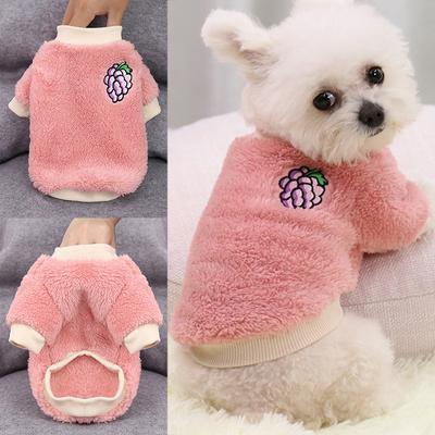 1PC Katze Hund Kleidung Yorkshire Terrier Schnauzer süße warme Hund Pullover Neujahr kleine Hund