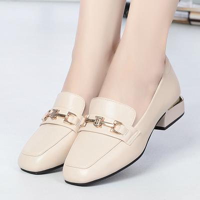 Mode Slipper Damen 2024 Sommerstil Atmungsaktiv Weiche Sohle Bequem Niedrigabsatz Einzelne Schuhe Einschlupf Kleine Lederschuhe Koreanisch