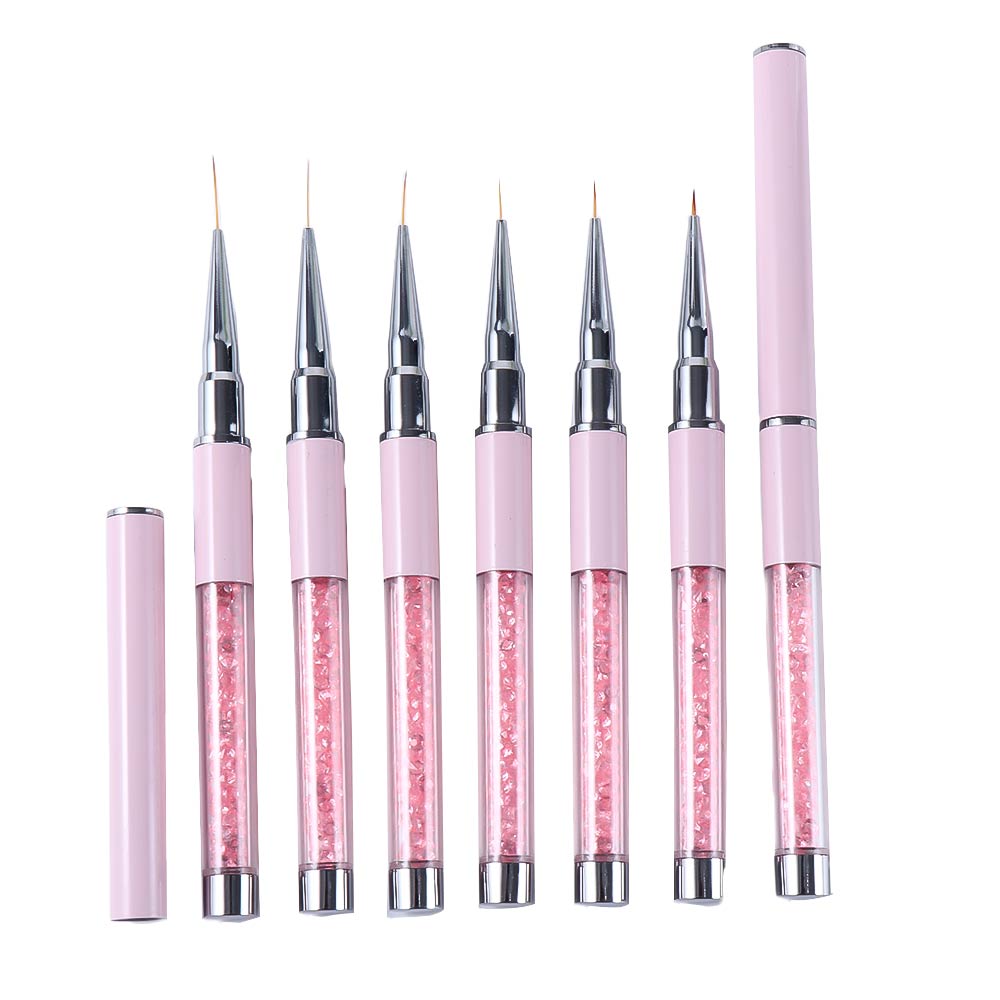 DIY UV Gel Brush Ultra-thin Oval Head Carving Nail Art Brush Acrylic Nail Liner Pen Nail Art Drawing Pen Manicure Tool