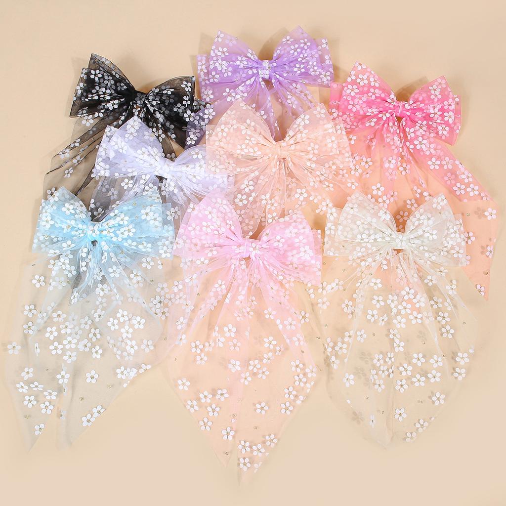 4/8pcs Elegant Solid Large Bow Ribbon Hair Clip For Women Girl Sweet Flower Hair Bows Hairpin Barrettes Fashion Hair Accessories