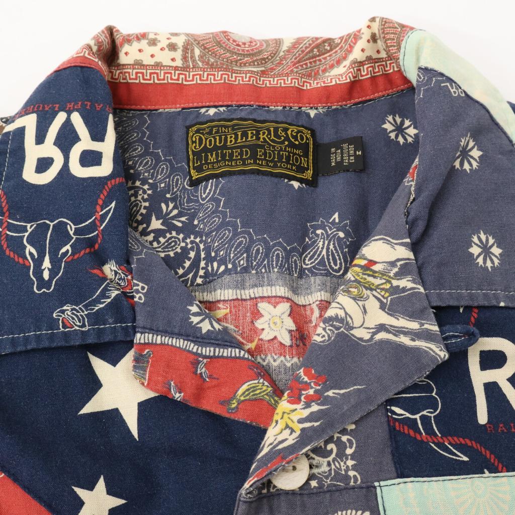 RRL Multicolor Limited Edition All-Over Patchwork Shirt tops M multicolorUsed
